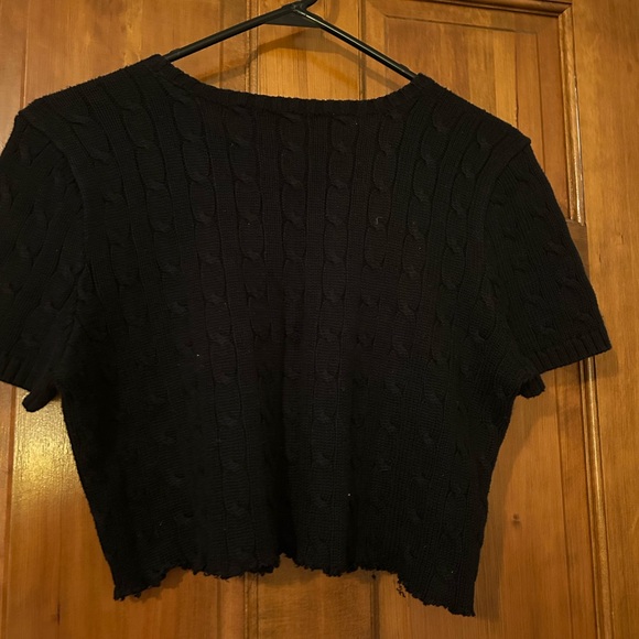 Cropped Black Polo Ralph Lauren Sweater - Picture 4 of 5